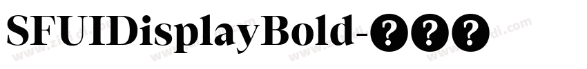 SFUIDisplayBold字体转换