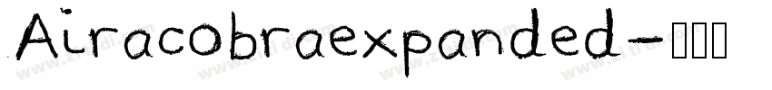 Airacobraexpanded字体转换