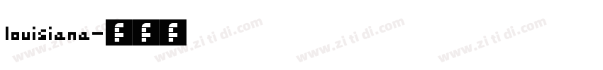 louisiana字体转换