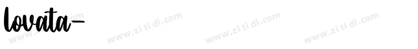 lovata字体转换