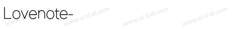 Lovenote字体转换