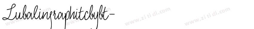 Lubalingraphitcbybt字体转换
