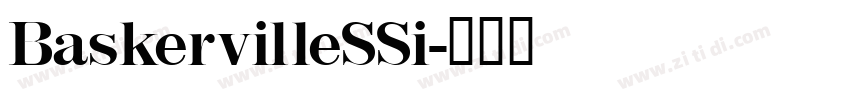 BaskervilleSSi字体转换