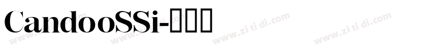 CandooSSi字体转换