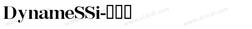DynameSSi字体转换