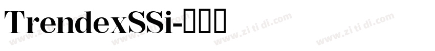 TrendexSSi字体转换