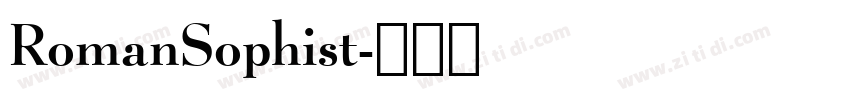 RomanSophist字体转换