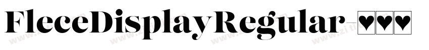 FleceDisplayRegular字体转换