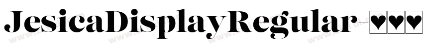 JesicaDisplayRegular字体转换