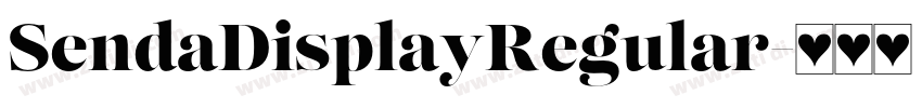 SendaDisplayRegular字体转换