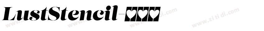 LustStencil字体转换
