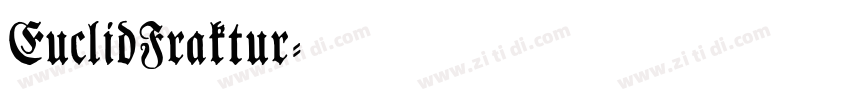 EuclidFraktur字体转换