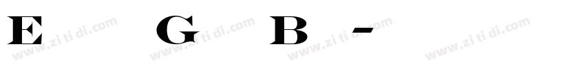 EngraversGothicBold字体转换
