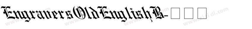 EngraversOldEnglishB字体转换