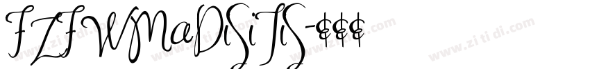 FZFWMaDiSiTiS字体转换