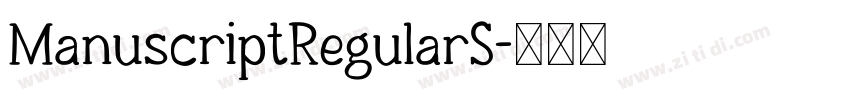 ManuscriptRegularS字体转换