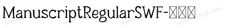 ManuscriptRegularSWF字体转换