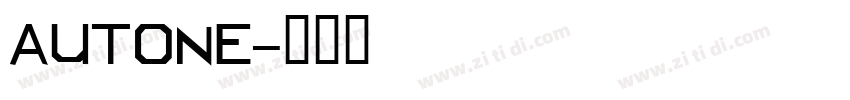 autone字体转换