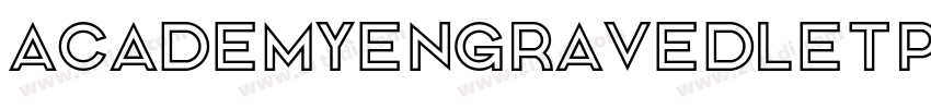 AcademyEngravedLetP字体转换
