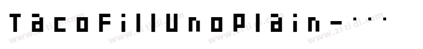 TacoFillUnoPlain字体转换