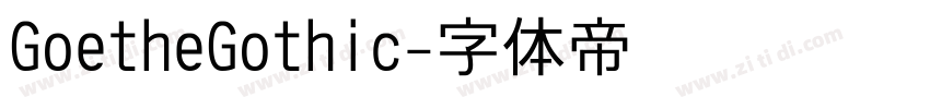 GoetheGothic字体转换