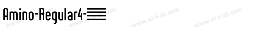 Amino-Regular4字体转换