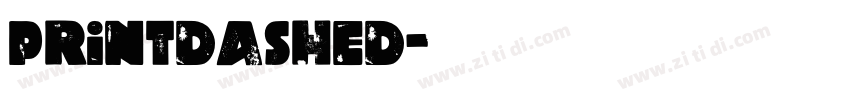 printdashed字体转换