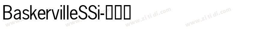BaskervilleSSi字体转换