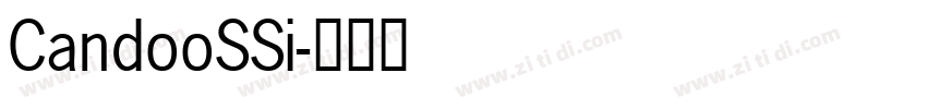 CandooSSi字体转换