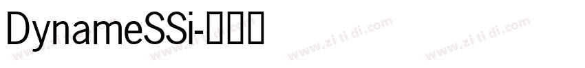 DynameSSi字体转换