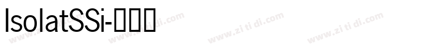 IsolatSSi字体转换