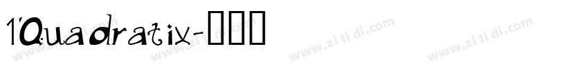 1Quadratix字体转换