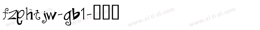 fzphtjw-gb1字体转换
