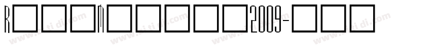 RealMadrid2009字体转换