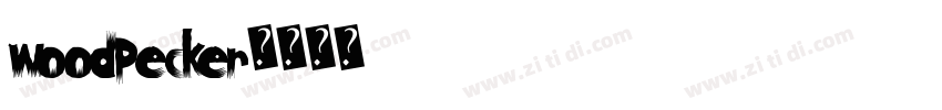 woodpecker字体转换
