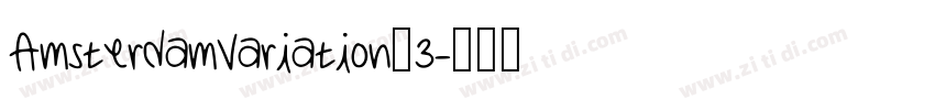 AmsterdamVariation_3字体转换