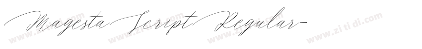 MagestaScriptRegular字体转换