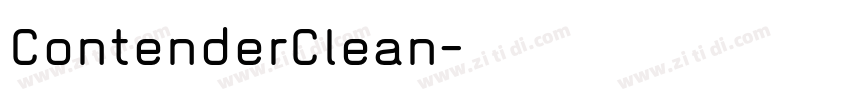ContenderClean字体转换