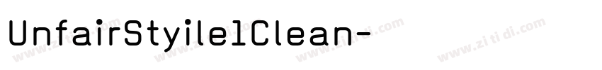 UnfairStyile1Clean字体转换