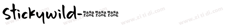 Stickywild字体转换