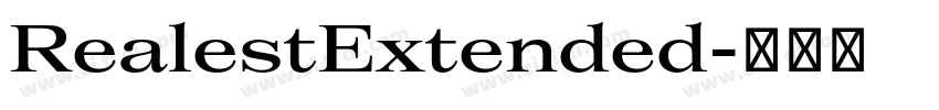 RealestExtended字体转换