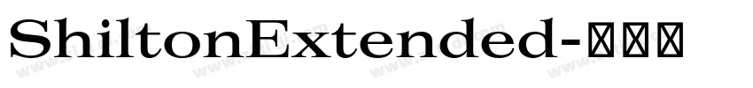 ShiltonExtended字体转换