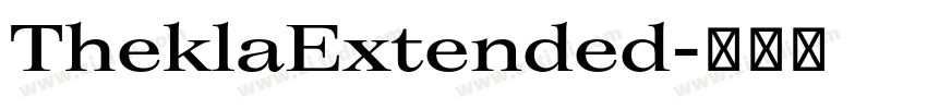 TheklaExtended字体转换