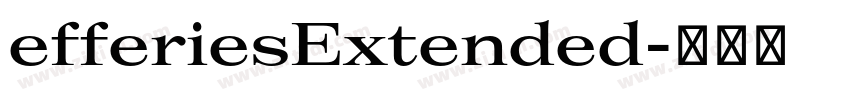 efferiesExtended字体转换