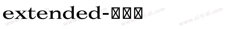 extended字体转换