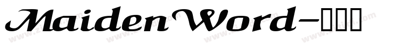 MaidenWord字体转换