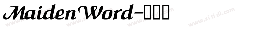 MaidenWord字体转换