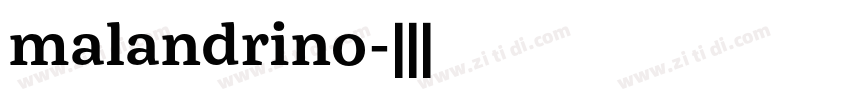 malandrino字体转换