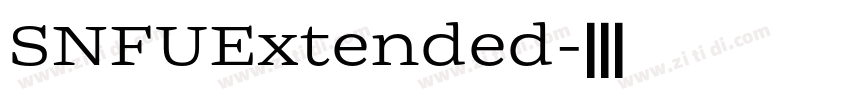 SNFUExtended字体转换