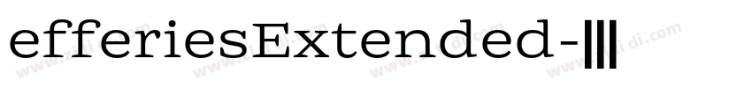 efferiesExtended字体转换